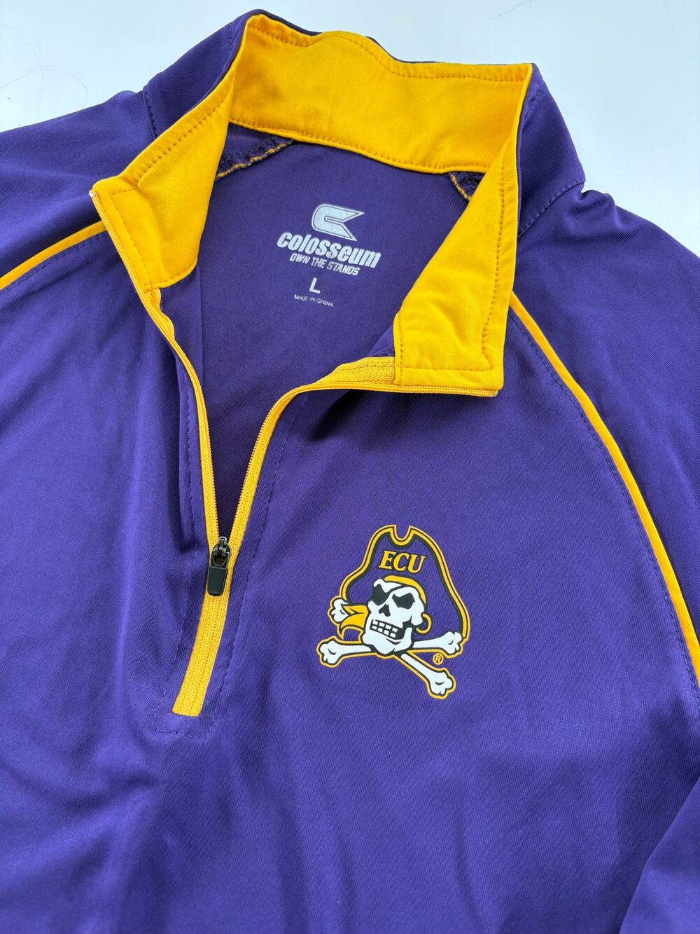 Colosseum East Carolina Pirates Quarter-Zip Pullover Men's L